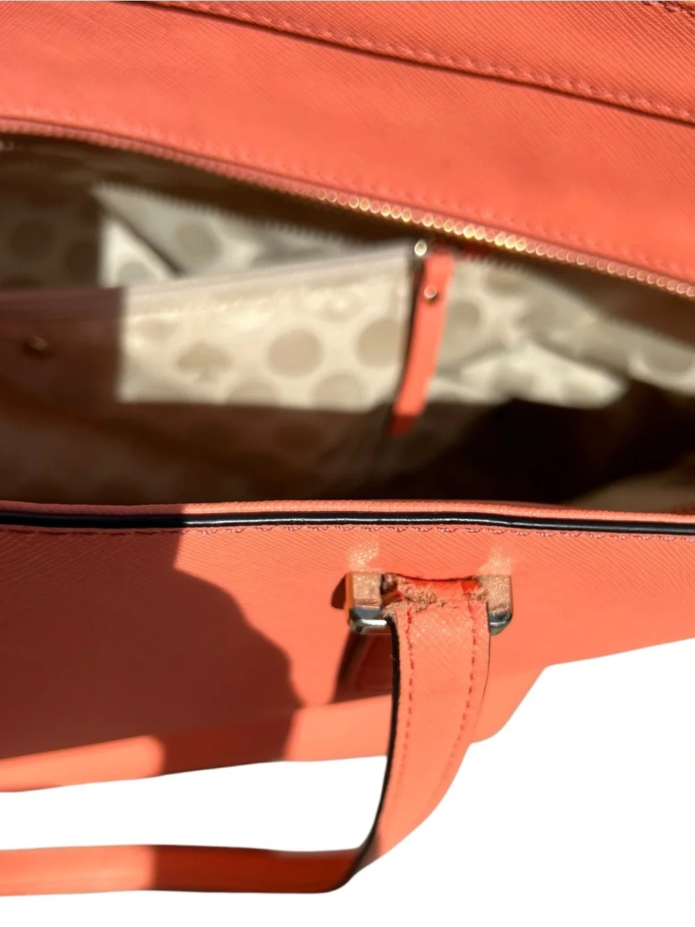 kate spade Cedar Street Harmony Tote Salmon Pink Saffiano Leather Bag